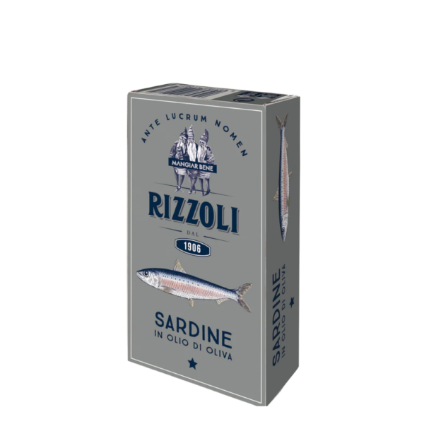 Rizzoli sardinės alyvuogių aliejuje, 120 g