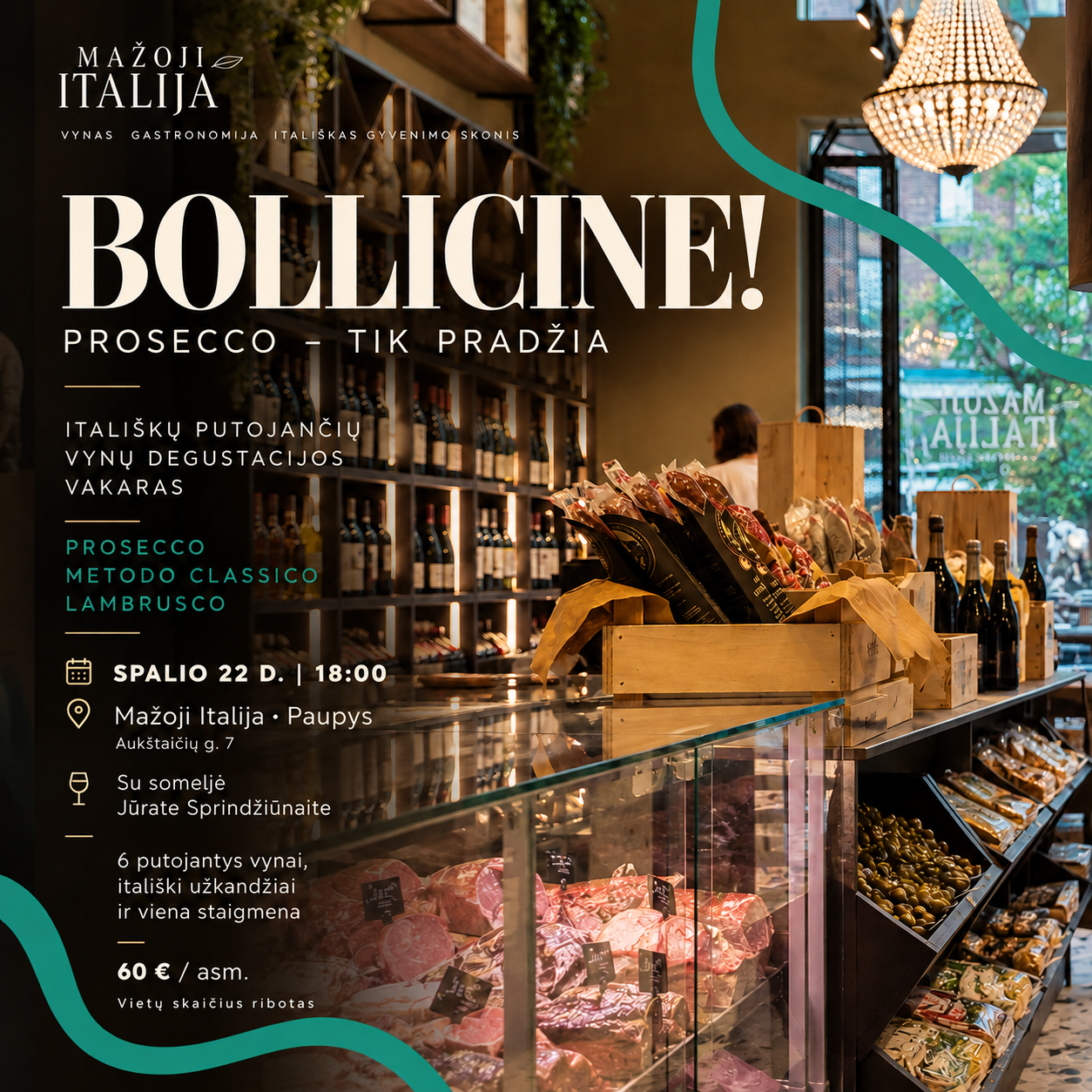 🥂 Degustacijų vakaras. BOLLICINE! | Prosecco – tik pradžia
